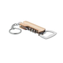 Vue Outil de poche 3en1 en bambou - Allin1 de couleur marron| Krokrodeal