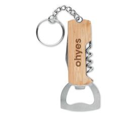Vue Outil de poche 3en1 en bambou - Allin1 de couleur marron| Krokrodeal