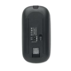 Vue Souris sans fil rechargeable - Curvy c de couleur noir| Krokrodeal