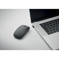 Vue Souris sans fil rechargeable - Curvy c de couleur noir| Krokrodeal