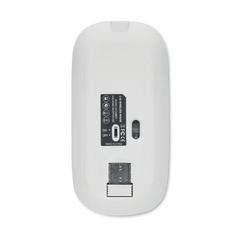 Vue Souris sans fil rechargeable - Curvy c de couleur blanc| Krokrodeal