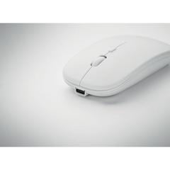 Vue Souris sans fil rechargeable - Curvy c de couleur blanc| Krokrodeal