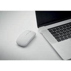 Vue Souris sans fil rechargeable - Curvy c de couleur blanc| Krokrodeal