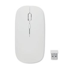 Vue Souris sans fil rechargeable - Curvy c de couleur blanc| Krokrodeal