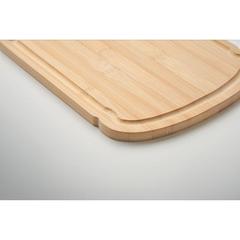 Vue Planche à découper en bambou - Sandwich de couleur marron| Krokrodeal