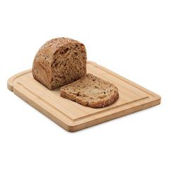 Vue Planche à découper en bambou - Sandwich de couleur marron| Krokrodeal