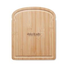 Vue Planche à découper en bambou - Sandwich de couleur marron| Krokrodeal