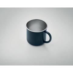 Vue Tasse en acier inox recyclé - Caribu de couleur bleu| Krokrodeal