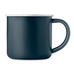 Vue Tasse en acier inox recyclé - Caribu de couleur bleu| Krokrodeal