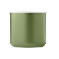 Vue Tasse en acier inox recyclé - Caribu de couleur vert| Krokrodeal