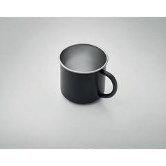 Vue Tasse en acier inox recyclé - Caribu de couleur noir| Krokrodeal