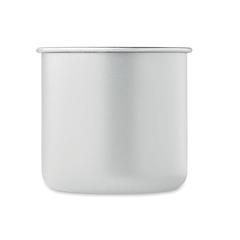 Vue Tasse en acier inox recyclé - Caribu de couleur blanc| Krokrodeal
