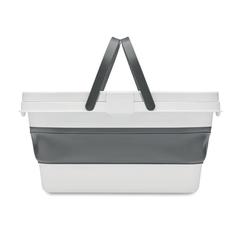 Vue Panier de pique-nique pliable - Cesta de couleur blanc| Krokrodeal