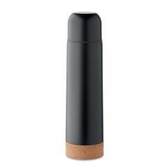 Vue Bouteille double paroi 500ml - Aventur de couleur noir| Krokrodeal