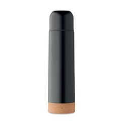 Vue Bouteille double paroi 500ml - Aventur de couleur noir| Krokrodeal