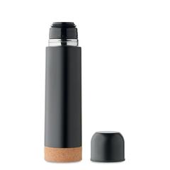 Vue Bouteille double paroi 500ml - Aventur de couleur noir| Krokrodeal