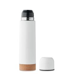Vue Bouteille double paroi 500ml - Aventur de couleur blanc| Krokrodeal