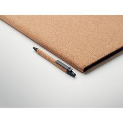 Vue Conférencier A4 en liège - Concork de couleur marron| Krokrodeal