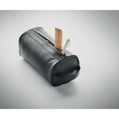 Vue Trousse de toilette en PU - Bai cosmetic de couleur noir| Krokrodeal