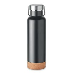 Vue Bouteille double paroi 500ml - Ives de couleur noir| Krokrodeal
