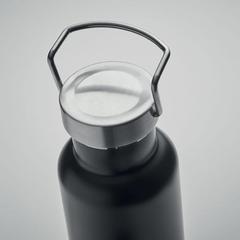Vue Bouteille double paroi 500ml - Ives de couleur noir| Krokrodeal