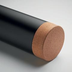 Vue Bouteille double paroi 500ml - Ives de couleur noir| Krokrodeal