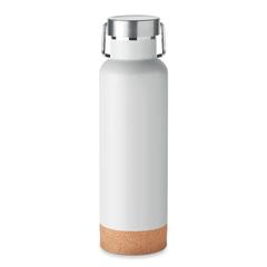 Vue Bouteille double paroi 500ml - Ives de couleur blanc| Krokrodeal