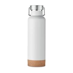 Vue Bouteille double paroi 500ml - Ives de couleur blanc| Krokrodeal