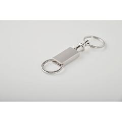 Vue Porte-clefs détachable - Keysplit de couleur gris| Krokrodeal