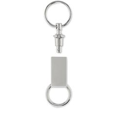 Vue Porte-clefs détachable - Keysplit de couleur gris| Krokrodeal