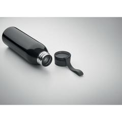 Vue Bouteille en acier inox 650ml - Bira de couleur noir| Krokrodeal