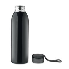 Vue Bouteille en acier inox 650ml - Bira de couleur noir| Krokrodeal