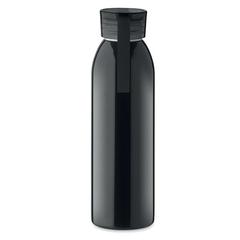 Vue Bouteille en acier inox 650ml - Bira de couleur noir| Krokrodeal