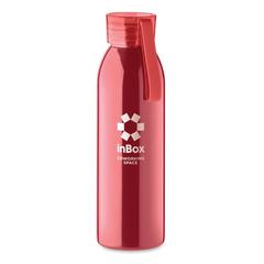 Vue Bouteille en acier inox 650ml - Bira de couleur rouge| Krokrodeal
