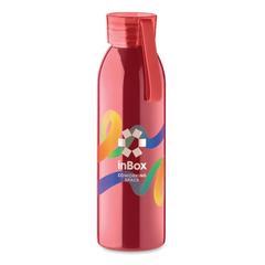 Vue Bouteille en acier inox 650ml - Bira de couleur rouge| Krokrodeal