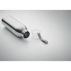 Vue Bouteille en acier inox 650ml - Bira de couleur blanc| Krokrodeal