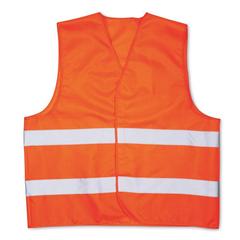 Vue Gilet de sécurité - Visicoat de couleur orange| Krokrodeal