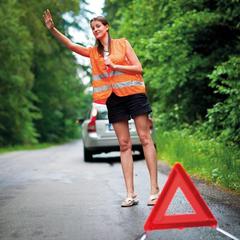 Vue Gilet de sécurité - Visicoat de couleur orange| Krokrodeal