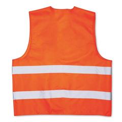 Vue Gilet de sécurité - Visicoat de couleur orange| Krokrodeal