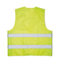 Vue Gilet de sécurité - Visicoat de couleur jaune| Krokrodeal