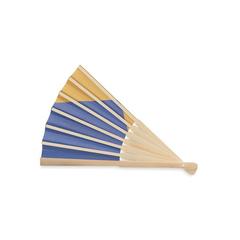 Vue Eventail à motif de drapeau - Funfan de couleur bleu| Krokrodeal
