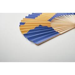 Vue Eventail à motif de drapeau - Funfan de couleur bleu| Krokrodeal
