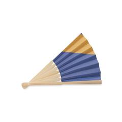 Vue Eventail à motif de drapeau - Funfan de couleur bleu| Krokrodeal