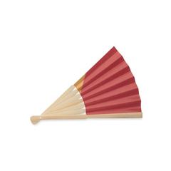 Vue Eventail à motif de drapeau - Funfan de couleur noir| Krokrodeal