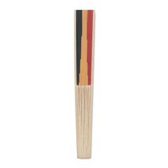 Vue Eventail à motif de drapeau - Funfan de couleur noir| Krokrodeal