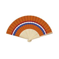 Vue Eventail à motif de drapeau - Funfan de couleur orange| Krokrodeal