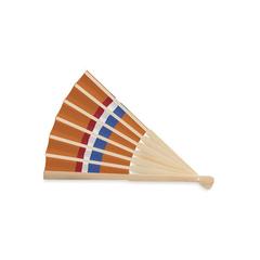 Vue Eventail à motif de drapeau - Funfan de couleur orange| Krokrodeal