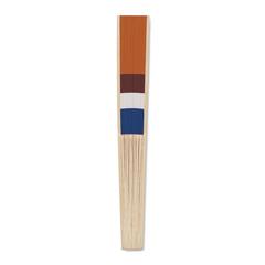 Vue Eventail à motif de drapeau - Funfan de couleur orange| Krokrodeal