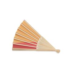 Vue Eventail à motif de drapeau - Funfan de couleur rouge| Krokrodeal