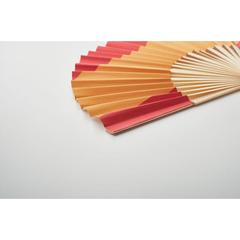 Vue Eventail à motif de drapeau - Funfan de couleur rouge| Krokrodeal